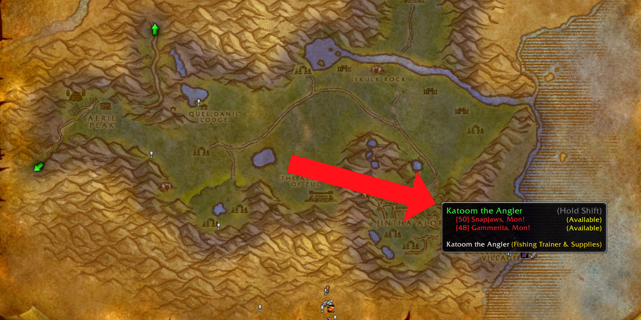 WoW Classic Best Horde Quests Snapjaws Mon Fishing Quest