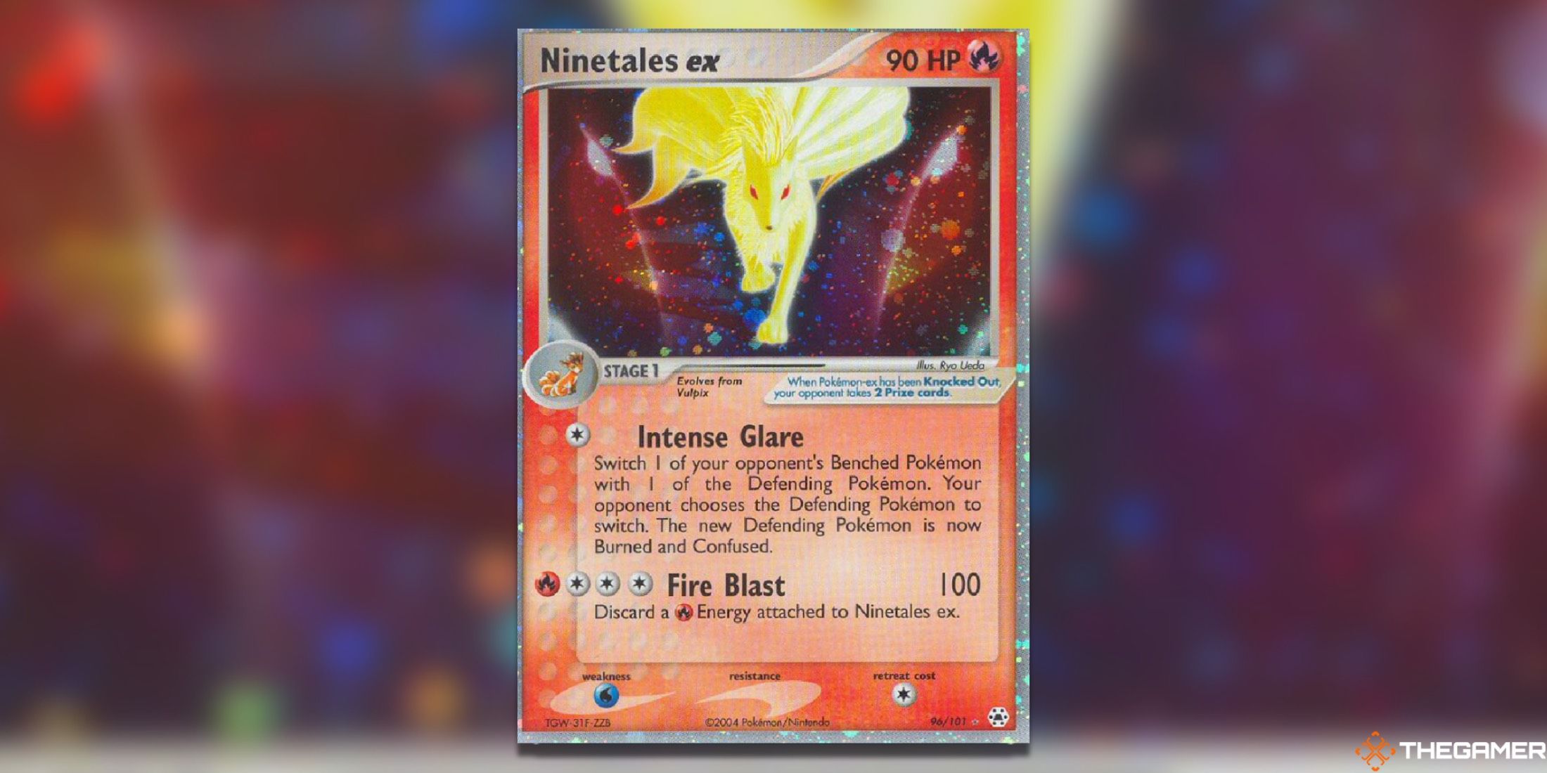 The Ninetales EX from Hidden Legends in the Pokemon TCG.