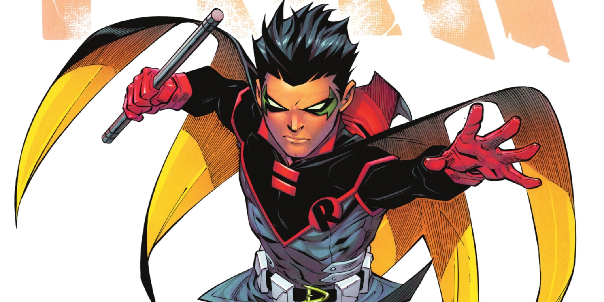 Damian Wayne leaping into action in Robin #17