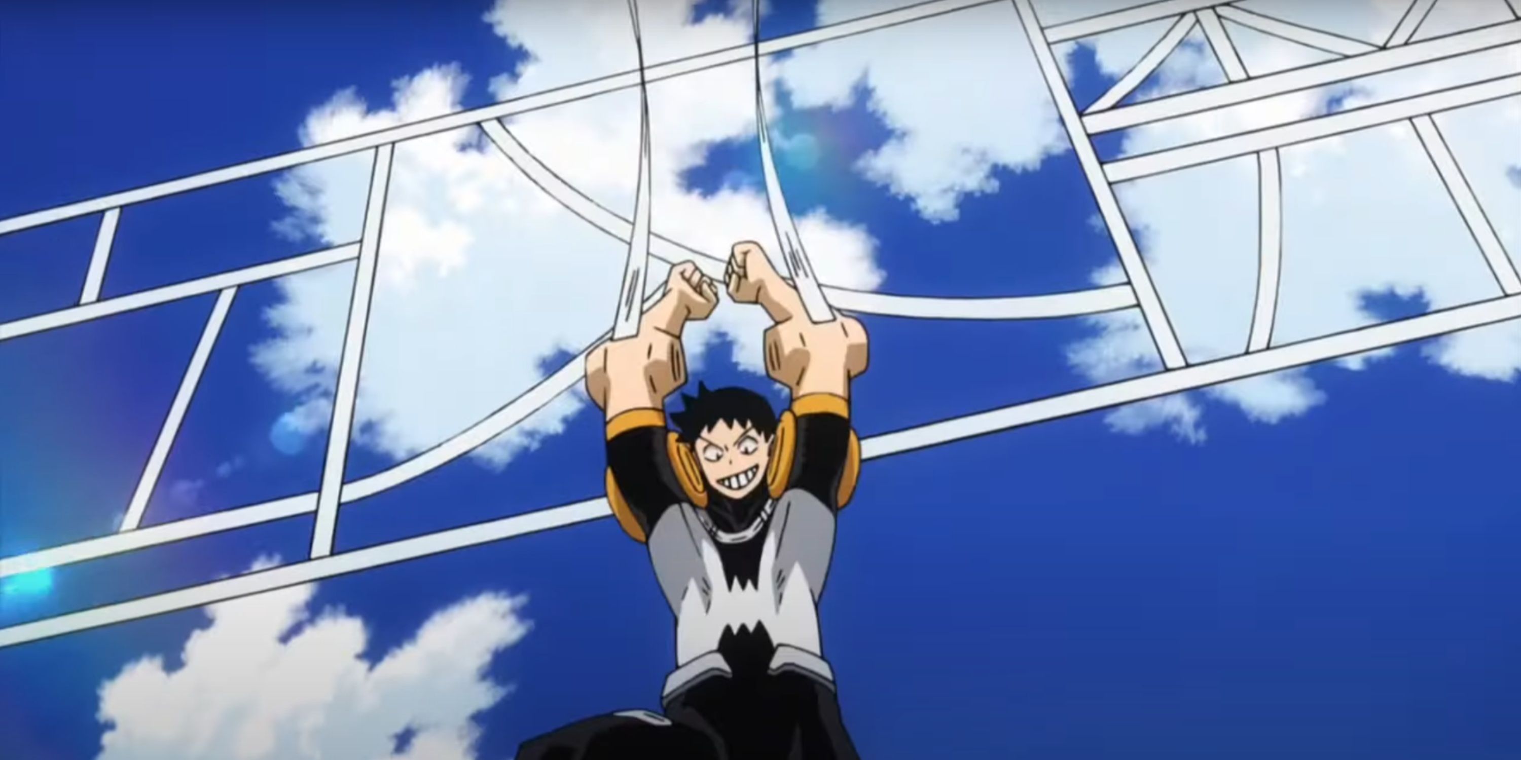 Sero Hanta showcasing his Quirk in My Hero Academia: Two Heroes.