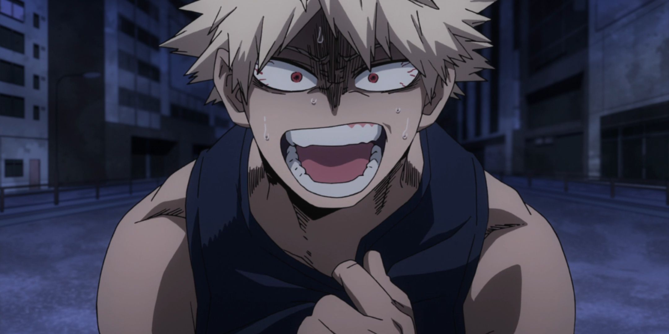 Katsuki Bakugo in My Hero Academia.