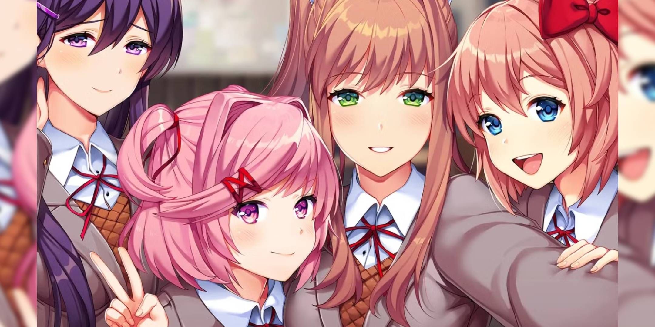 Doki Doki Literature Club visual novel dating Sims parody horror game