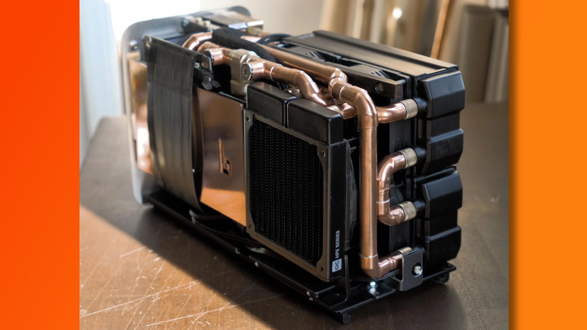 Internal components of the Toaster gaming PC