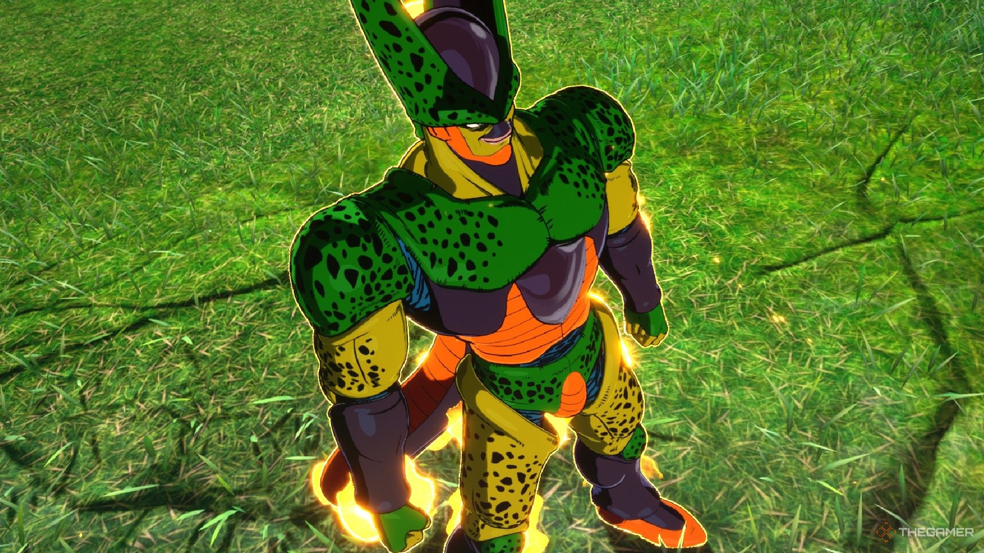 Dragon Ball Sparking Zero image showing Cell on his 2nd form.