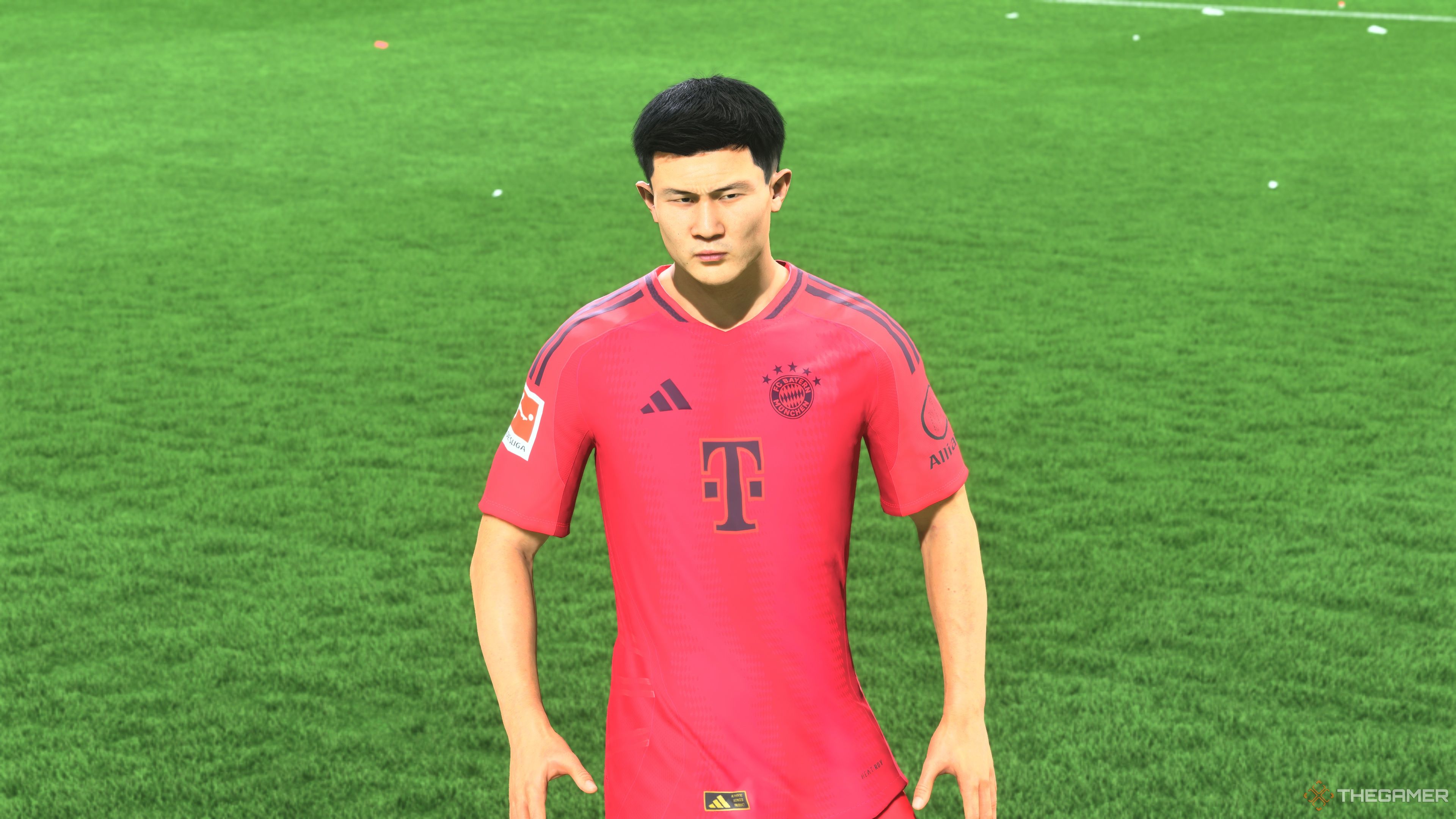 Kim Min Jae stands on the pitch in EA FC 25.