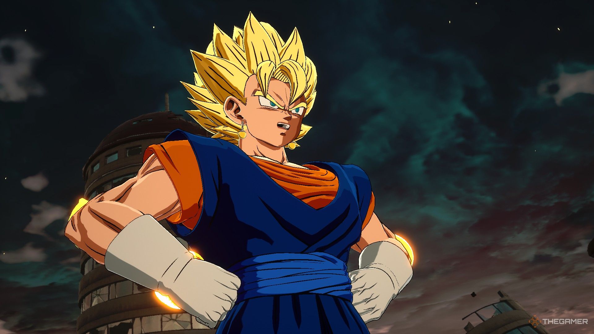 Dragon Ball Sparking Zero image showing Vegito as a super saiyan.