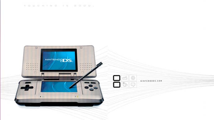 An ad for a Nintendo DS that has the tagline 