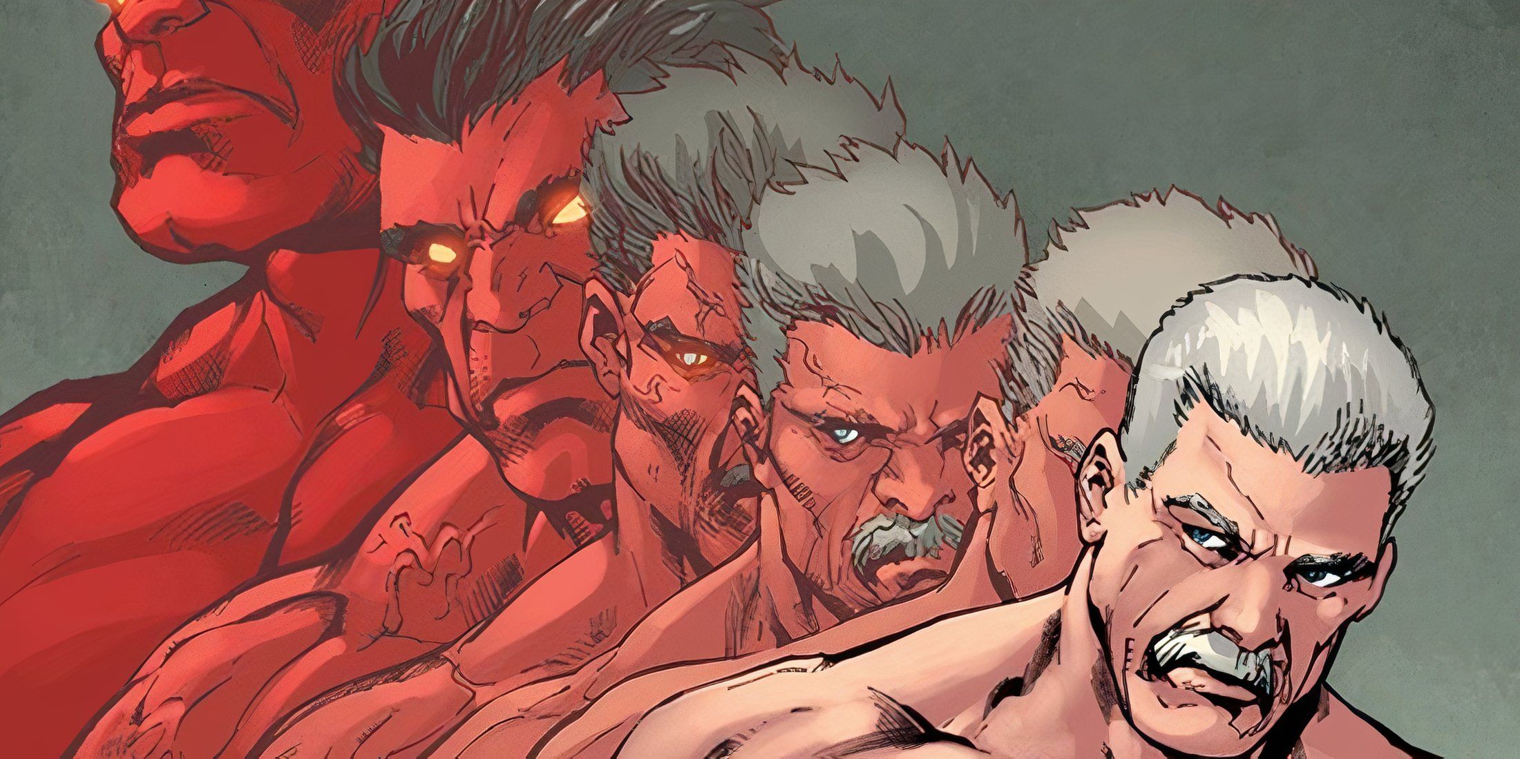 Red Hulk Transformation In Marvel Comics