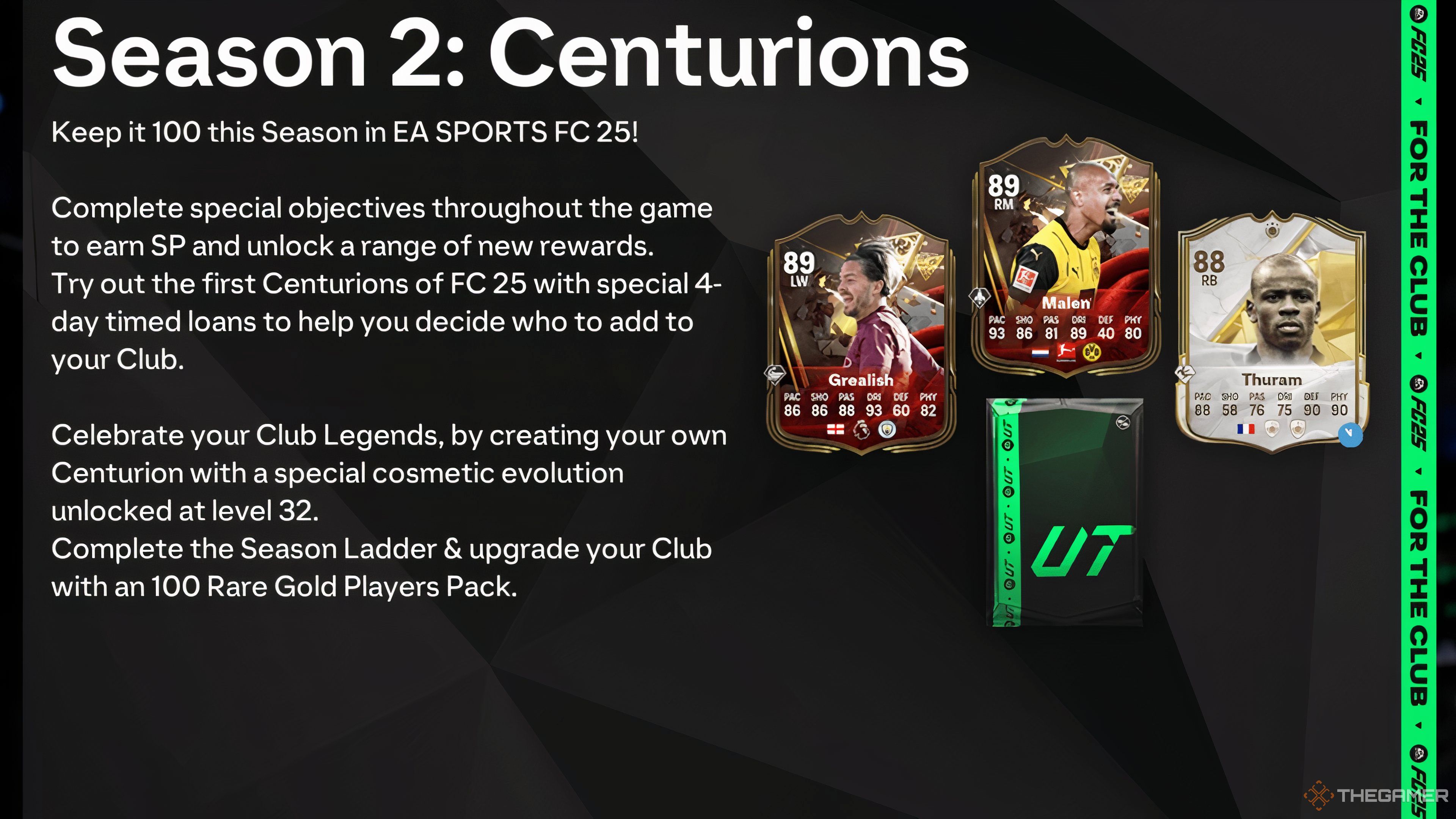 A screenshot of Season 2: Centurions in EA Sports FC 25.