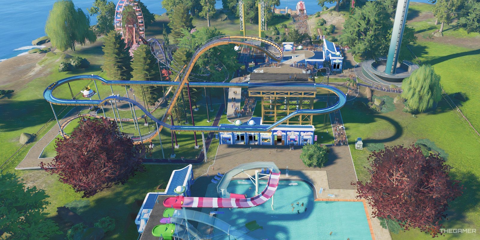 All Objectives In The Sky's The Limit Scenario In Planet Coaster 2