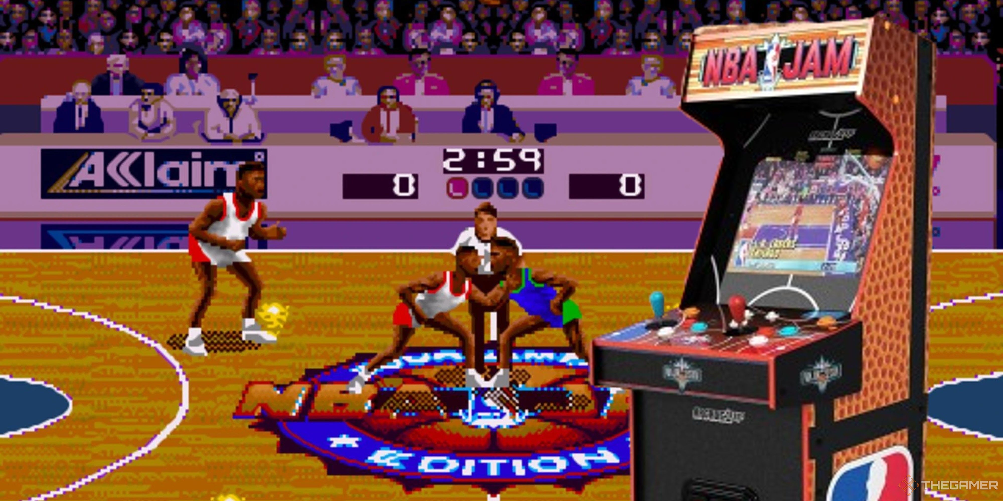 nba jam tournament edition with arcade1up's nba jam deluxe cabinet