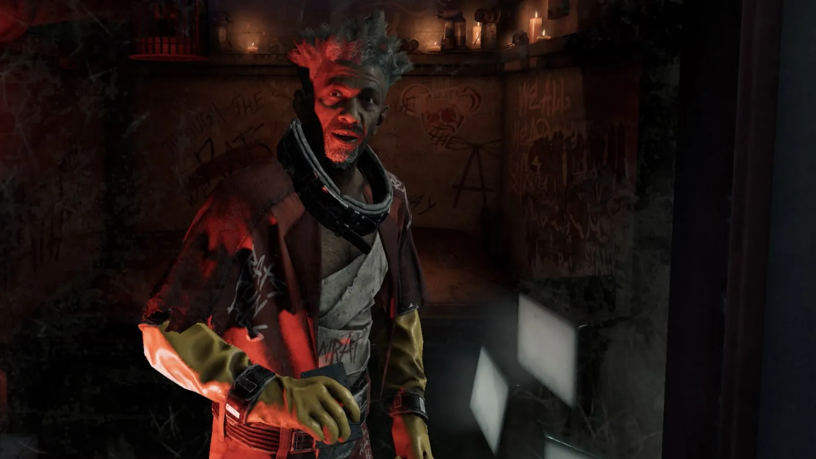 The Ratcatcher talks to Batman in Arkham Shadow. 