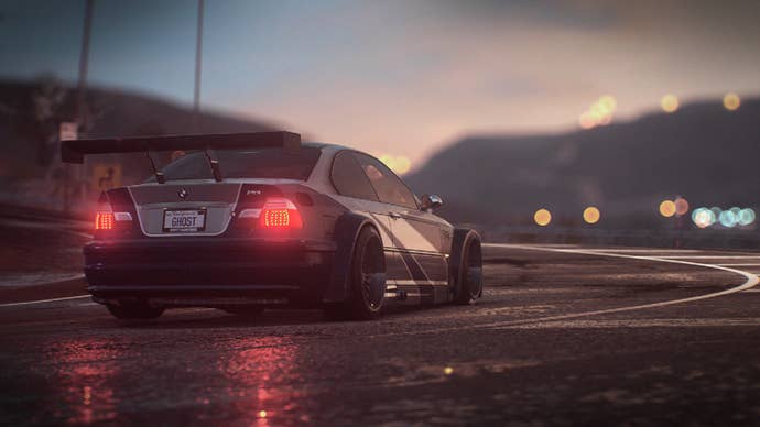 A BMW M3 GTR in Need For Speed (2015).