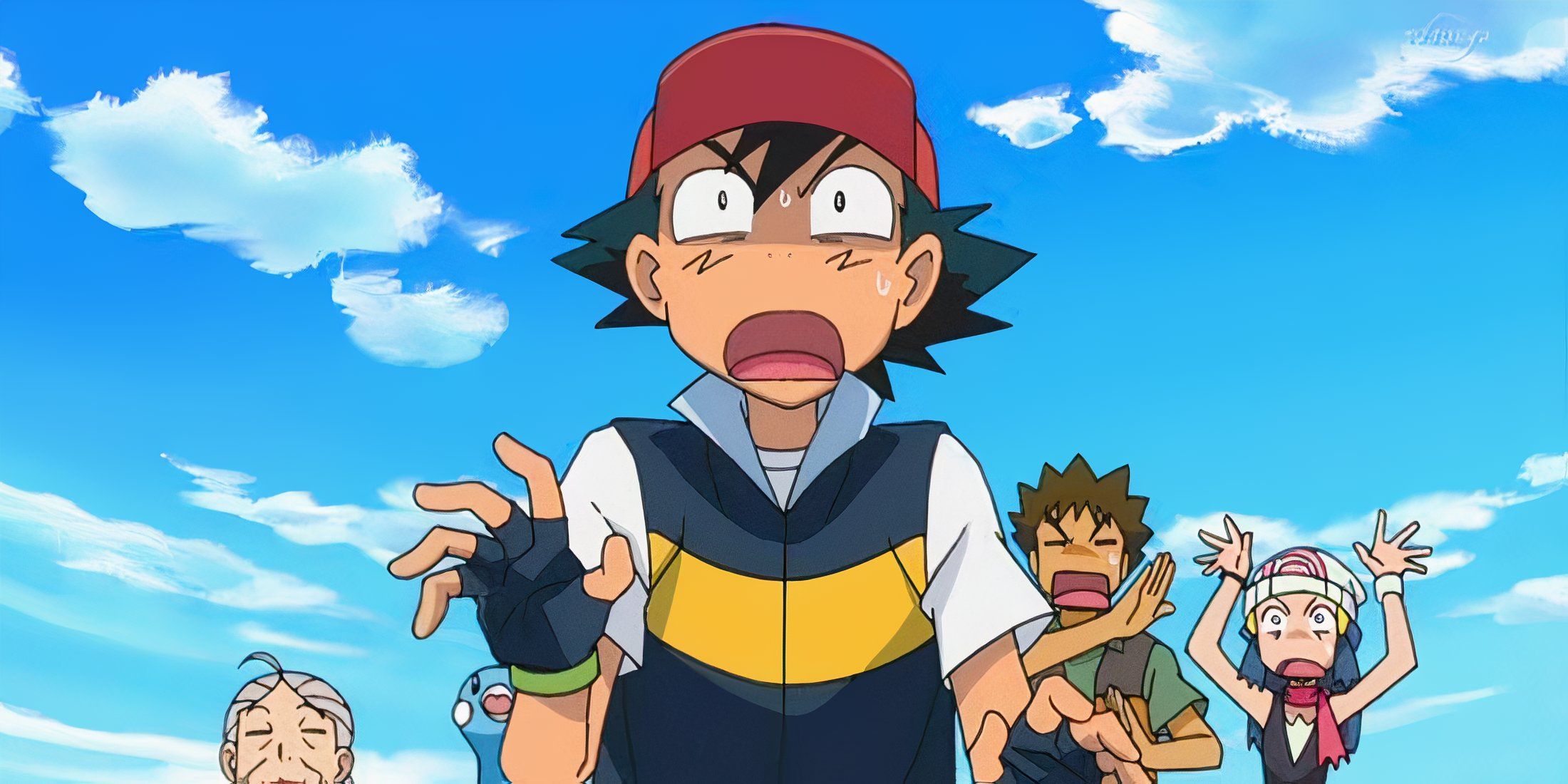 Ash Shocked In Pokemon Anime