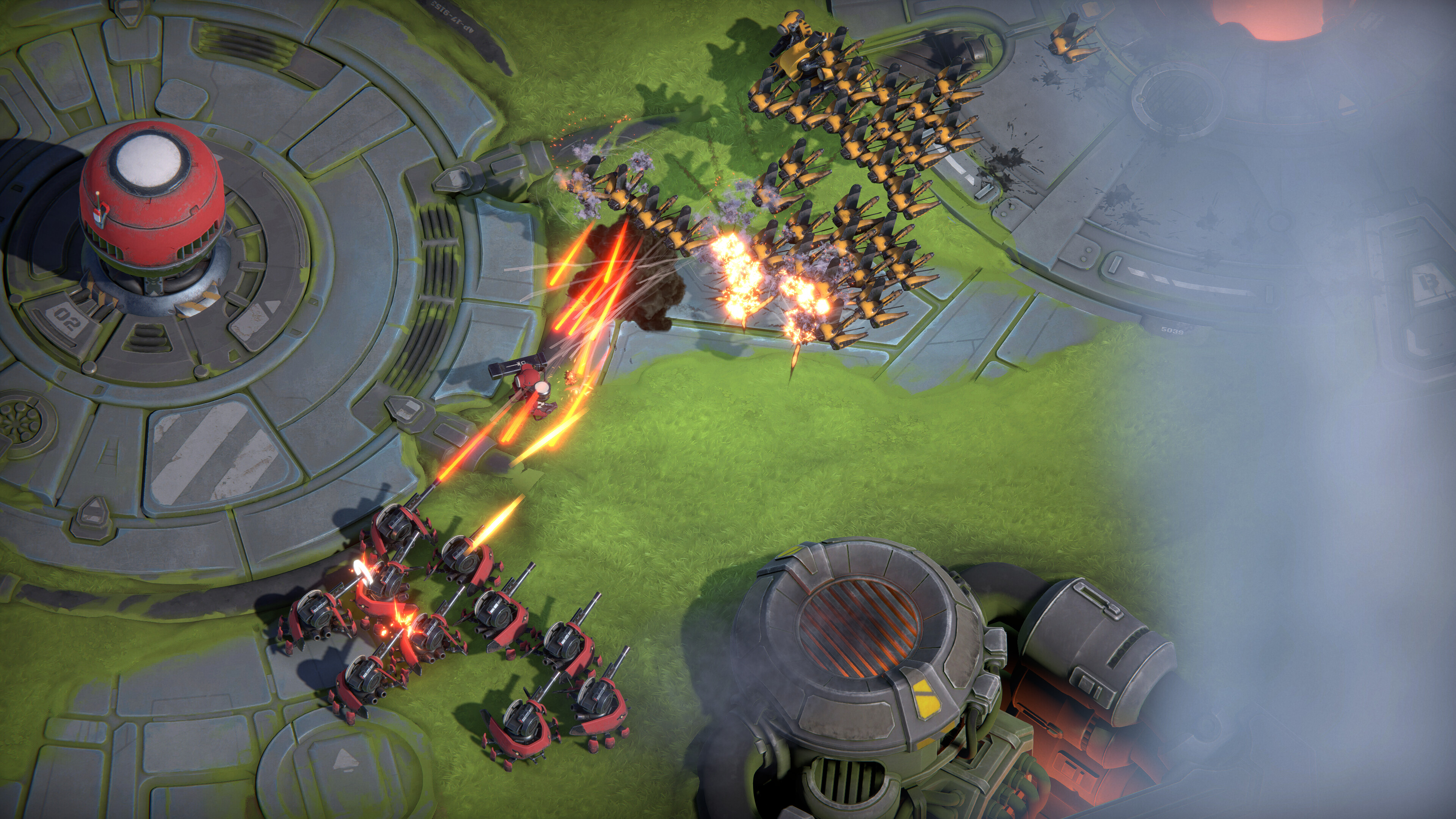 Combat between units in StarCraft-inspired RTS game Battle Aces