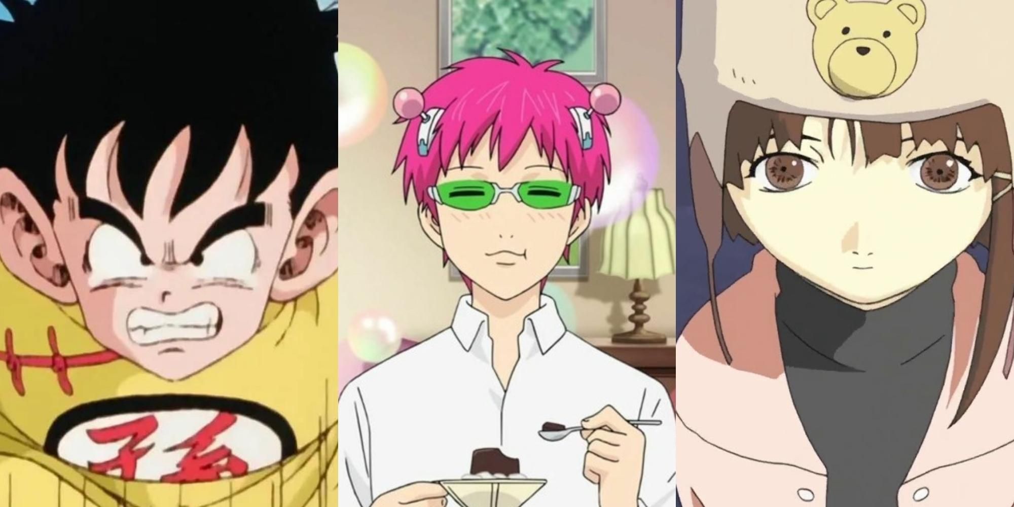 Son Gohan in Dragon Ball Z, Saiki in The Disastrous Life of Saiki K., Lain Iwakura in Serial Experiments Lain