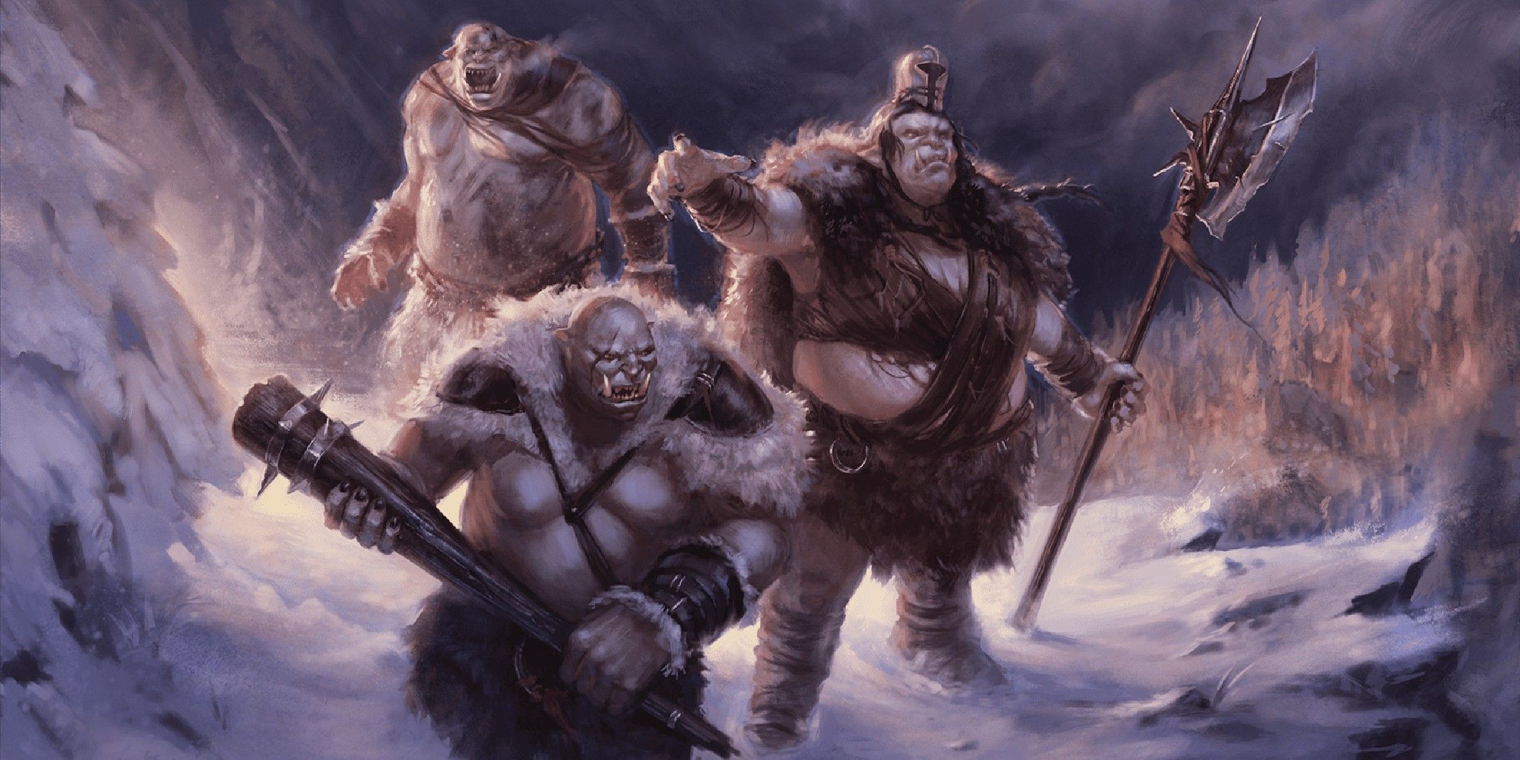 Dungeons & Dragons showing three ogres.