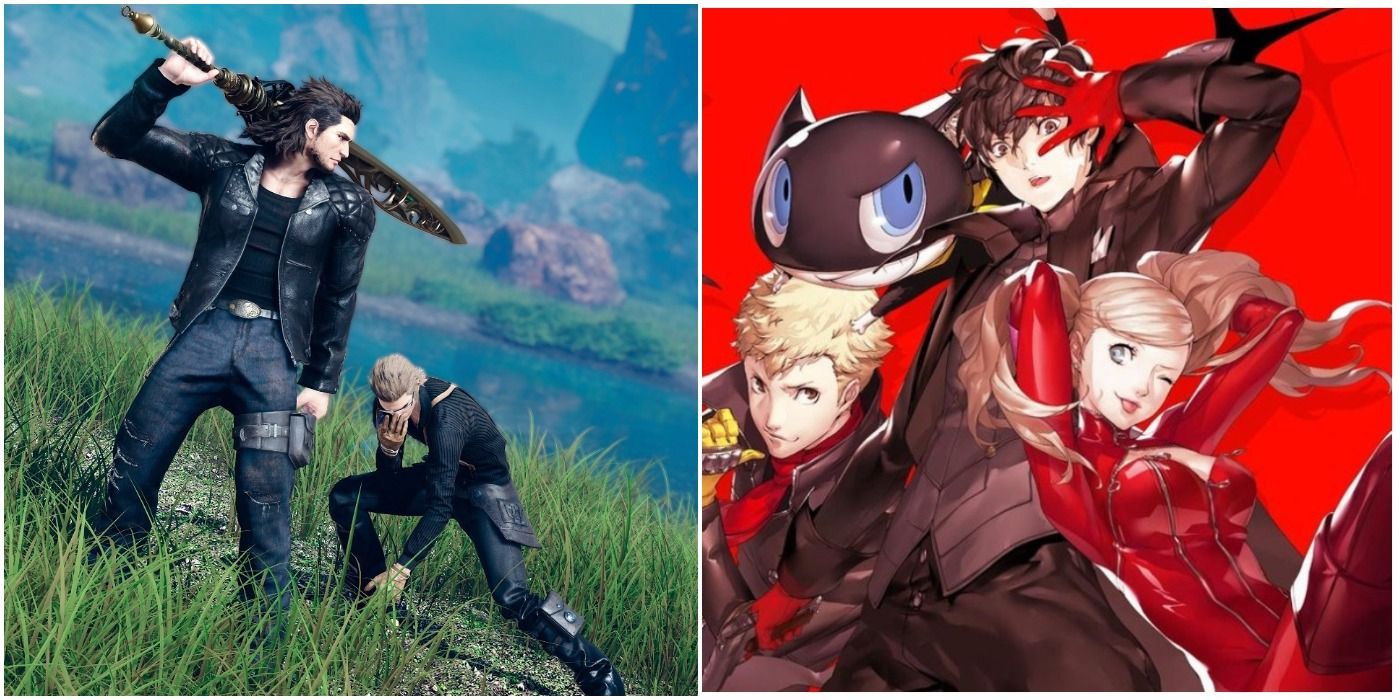 Persona 5 Final Fantasy XV Longest PS4 JRPGs Featured Header