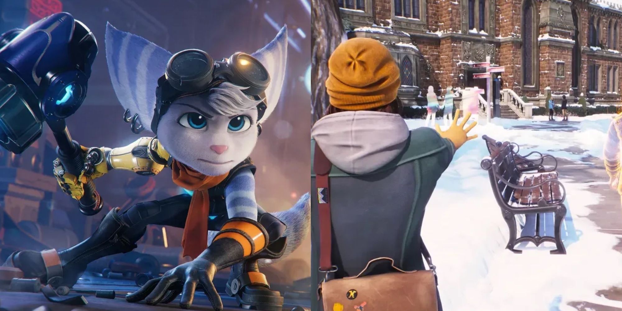 Ratchet and clank on the left, life is strange on the right