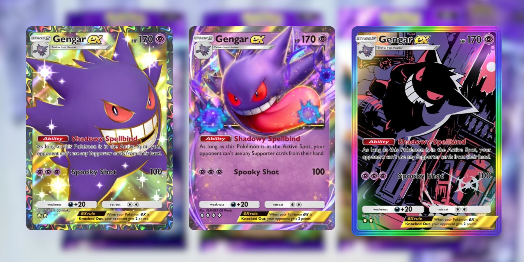 Gengar cards in Pokémon TCG Pocket