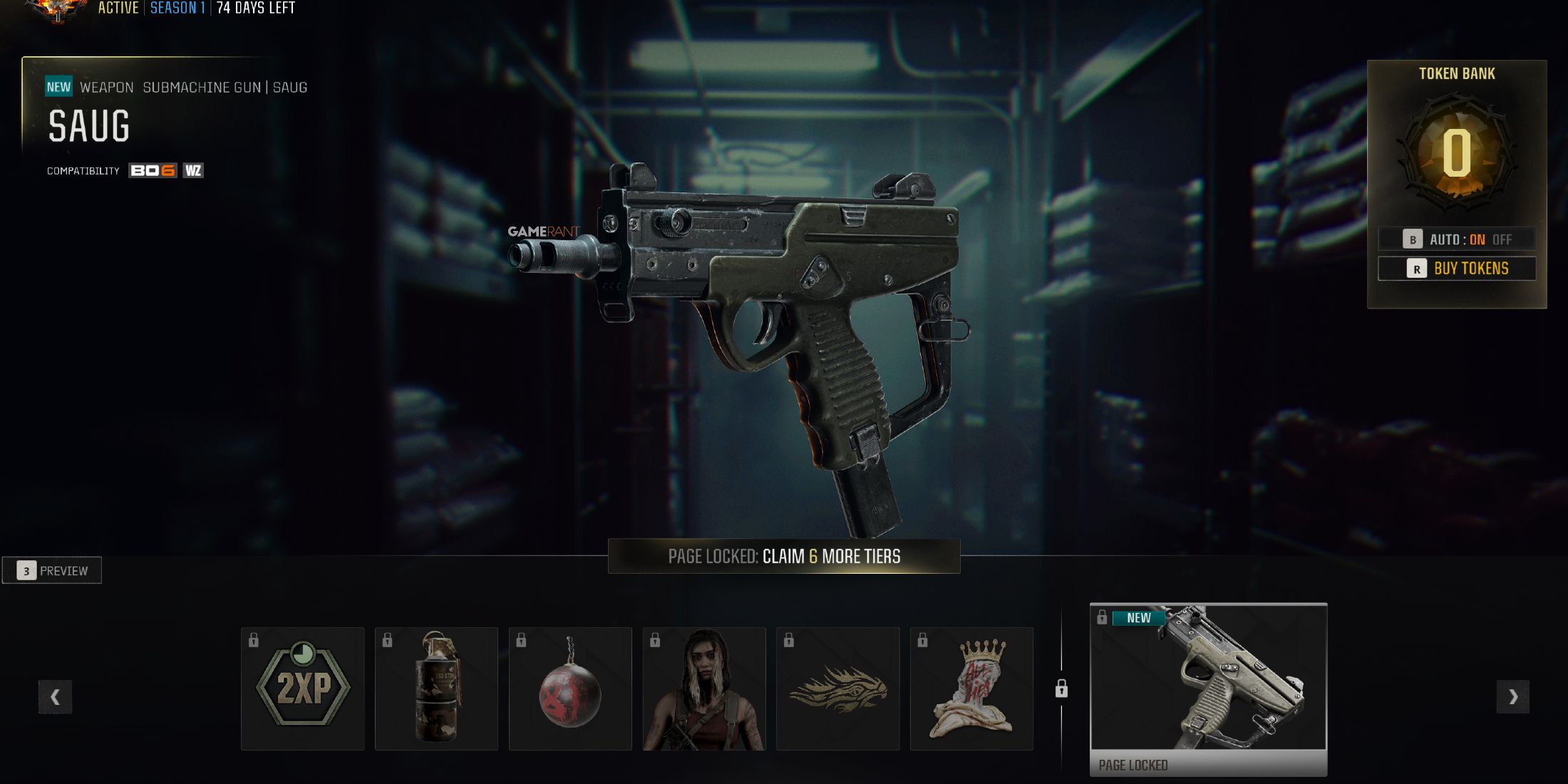 Screenshot showcasing how to unlock the Saug in Black Ops 6 and Warzone 