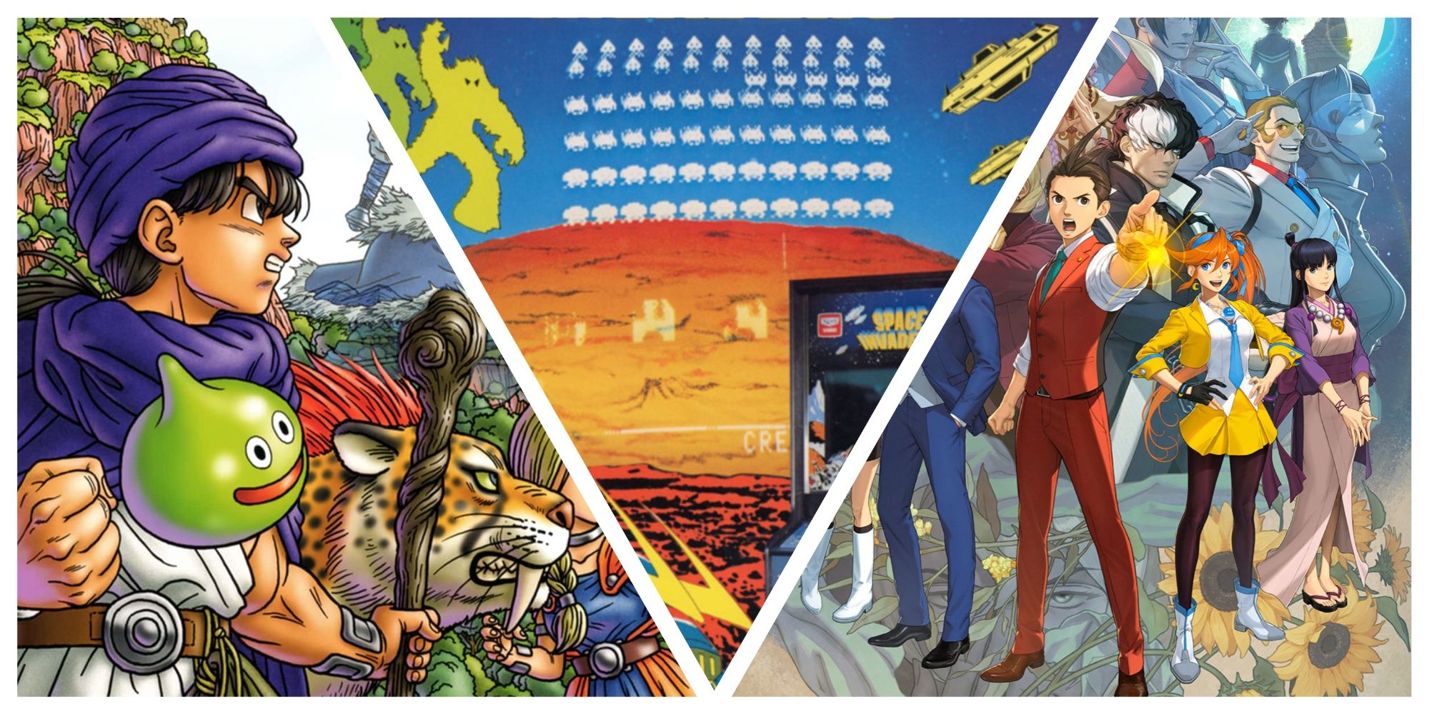 Game Arts for Dragon Quest; Space Invaders; Ace Attorney