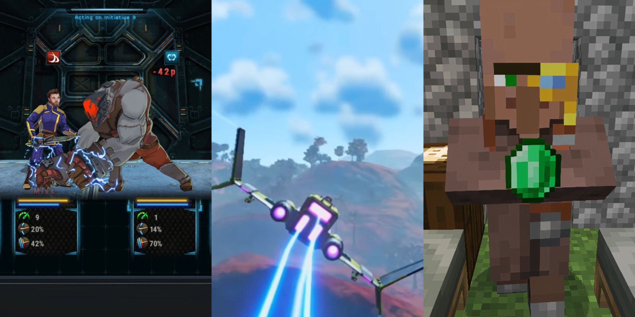 Star Traders, No Man's Sky, Minecraft