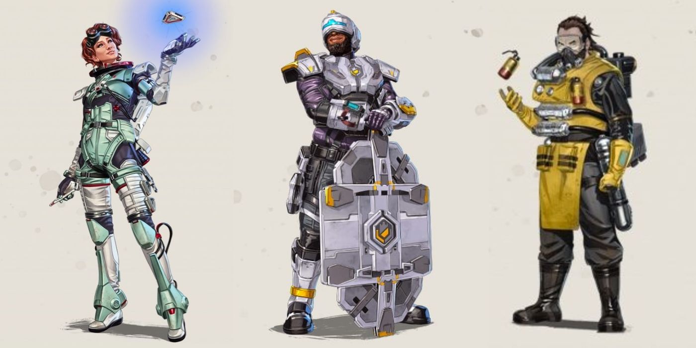 Horizon Newcastle and Caustic from Apex Legends Best Trio Build