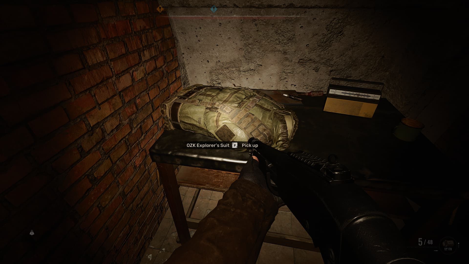 An explorer suit in Stalker 2 in the Dome