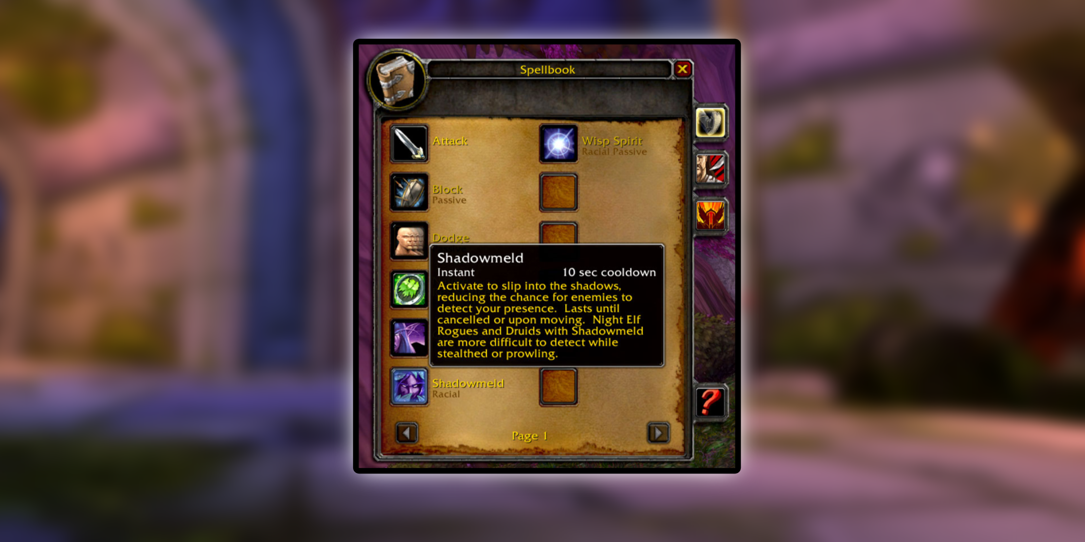 WoW Classic Best Racial Abilities Race Abilities Tier List Night Elf Shadowmeld