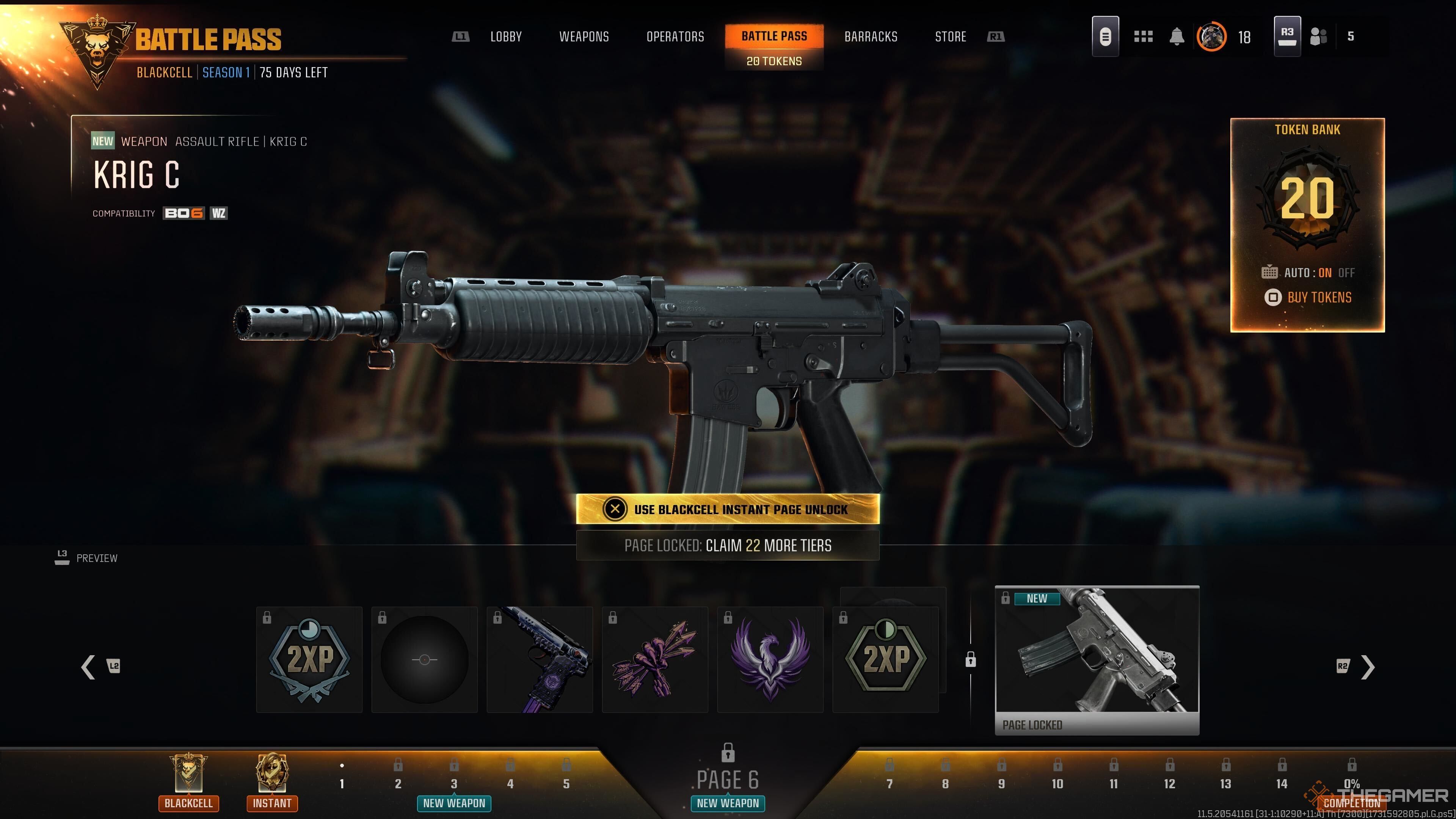 The Krig-C in the battle pass in Black Ops 6.