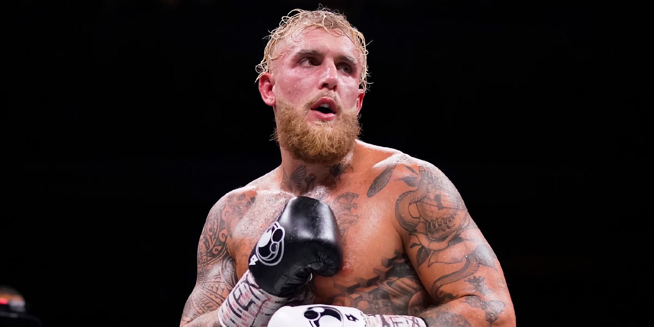 A photo of YouTube star Jake Paul as a professional boxer.