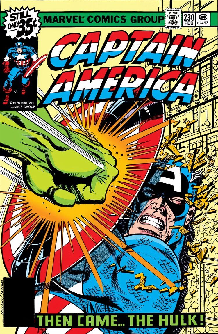 Captain America comic book #230 cover