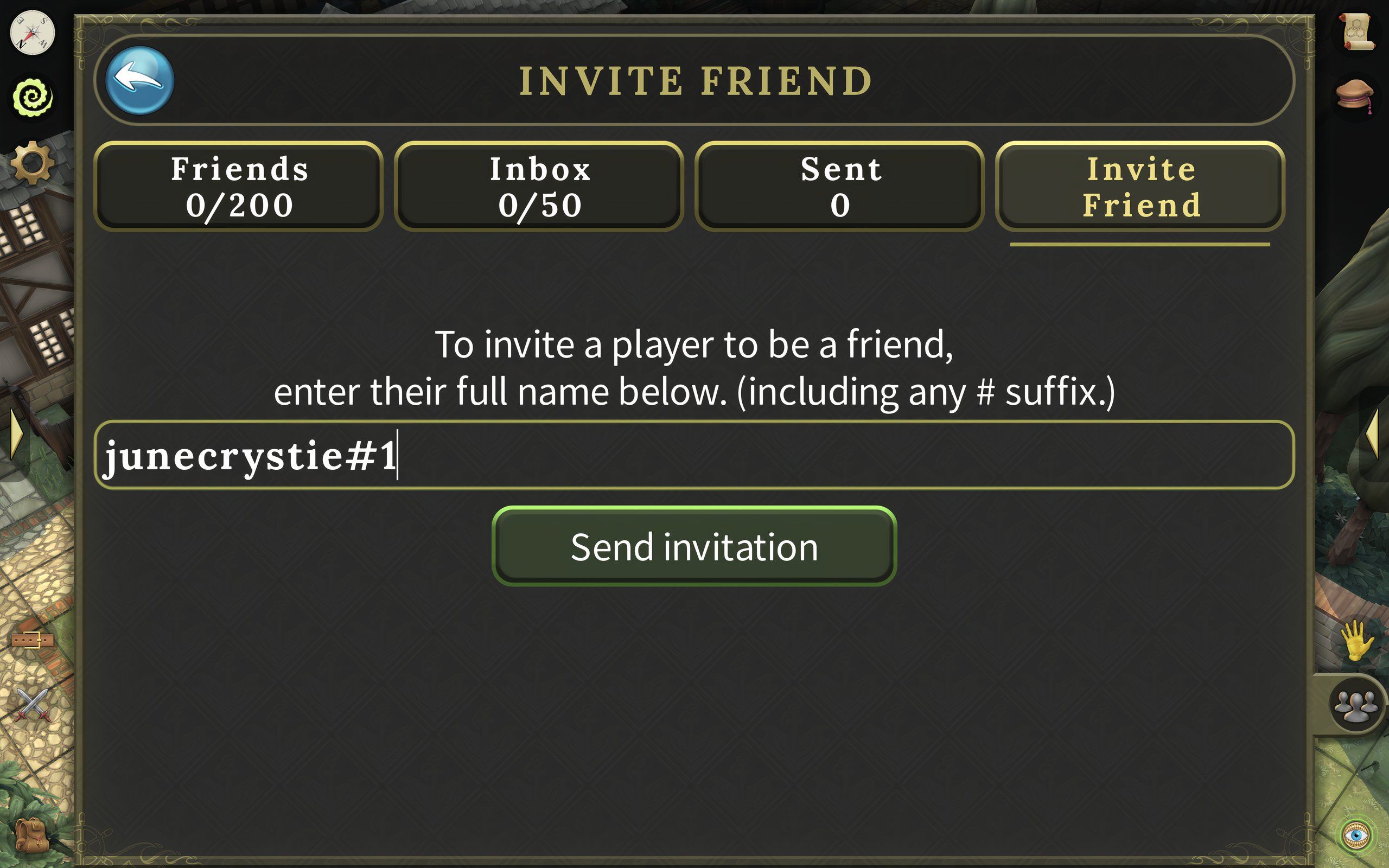 invite friend brighter shores