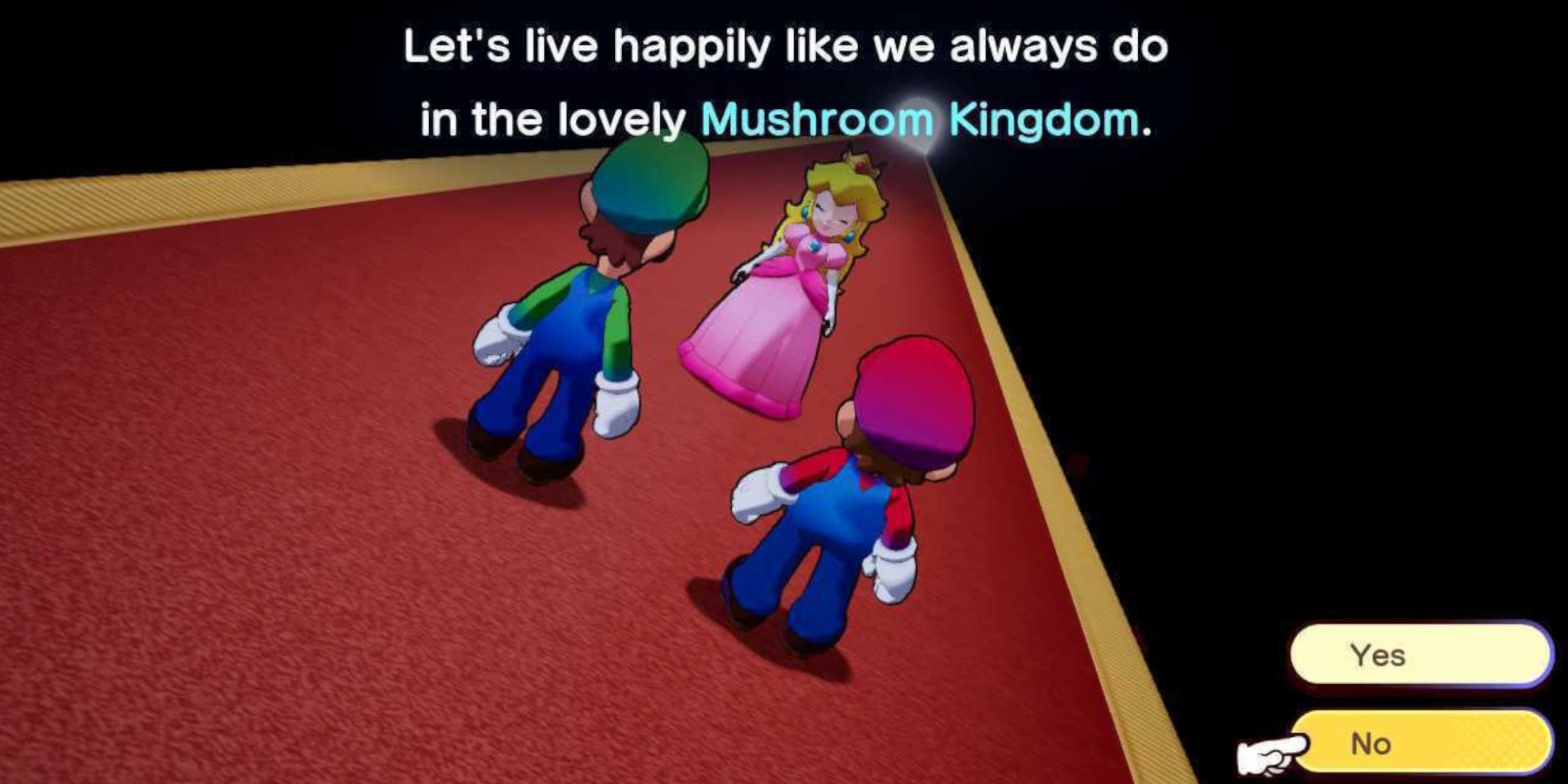 Princess Peach mind control in Mario and Luigi Brothership