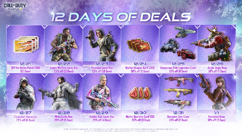 Call of Duty: Mobile (Twitter) New deals each...