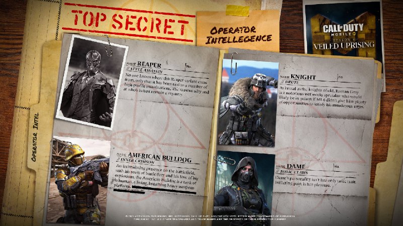 Call of Duty: Mobile (Twitter) Top Secret files...