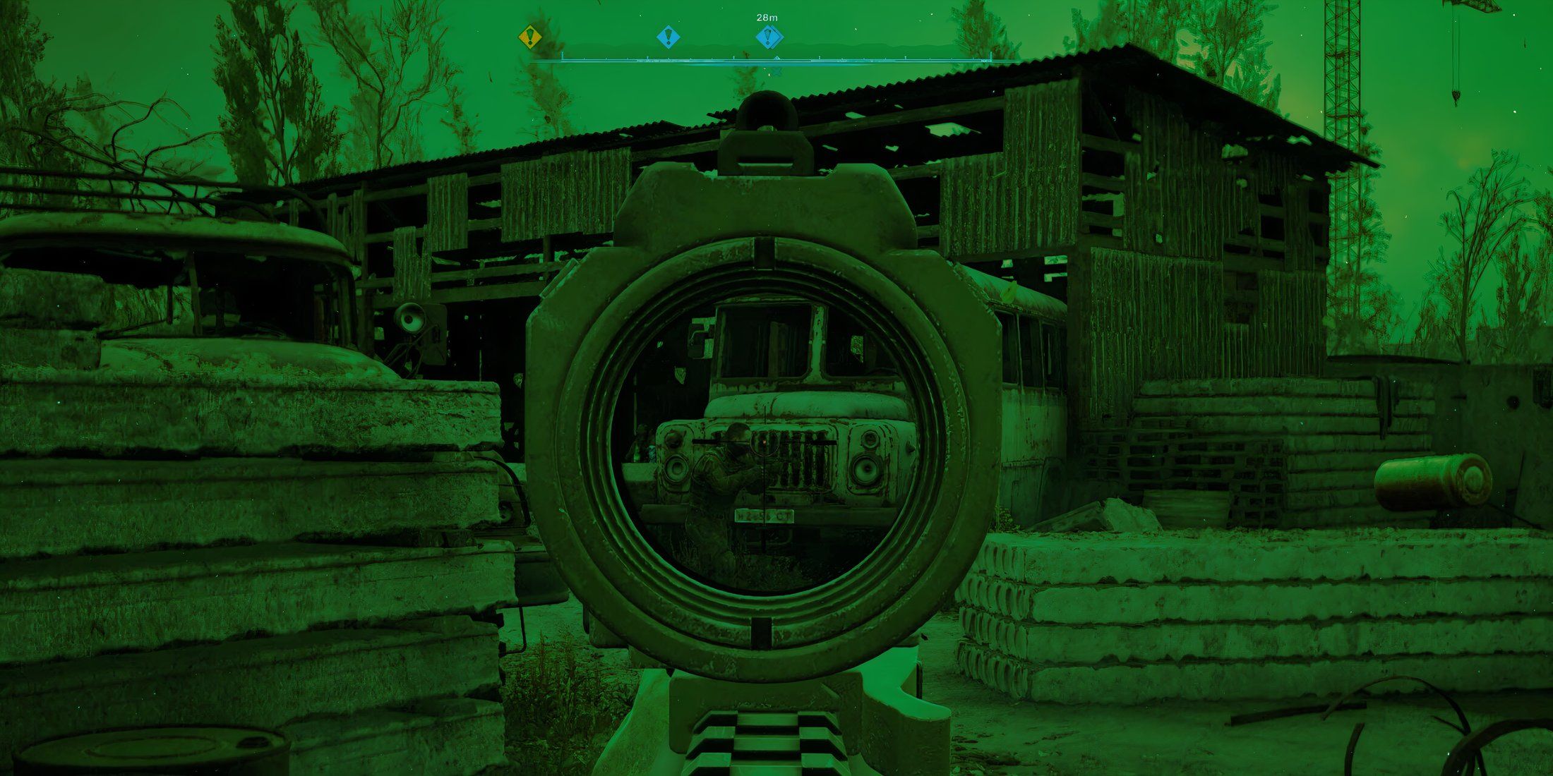 Night Vision in Stalker (Used Image Effects to Replicate Night Vision)