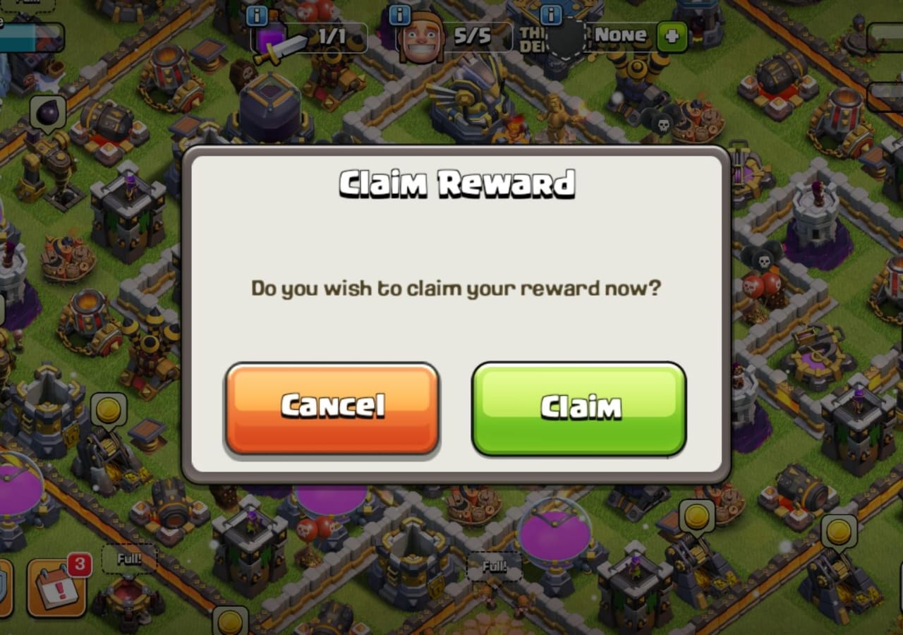 CoC claim Clash Unleashed reward