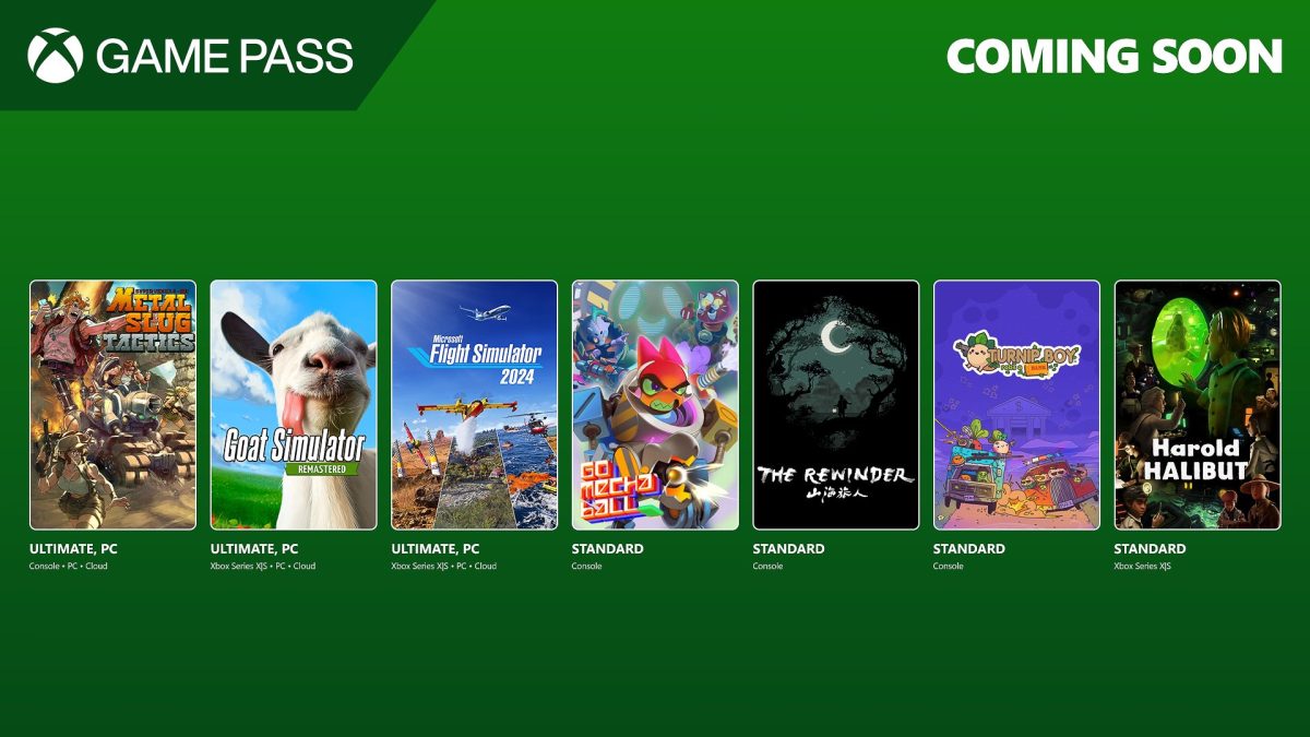 Coming to Game Pass: Microsoft Flight Simulator 2024, Goat Simulator Remastered, and More