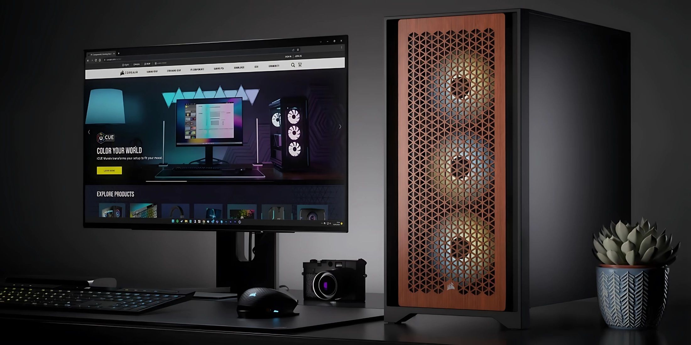 Corsair 4000D Airflow Wood Banner