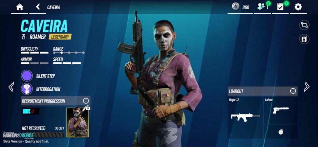 Rainbow Six Mobile Roles Defenders Caveira