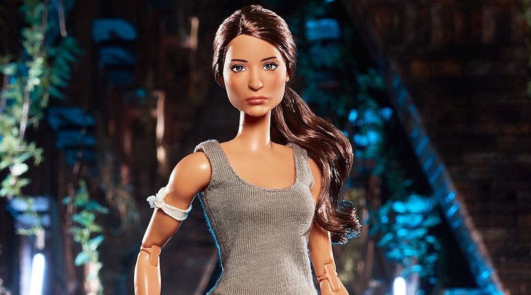 tomb raider barbie mattel square enix