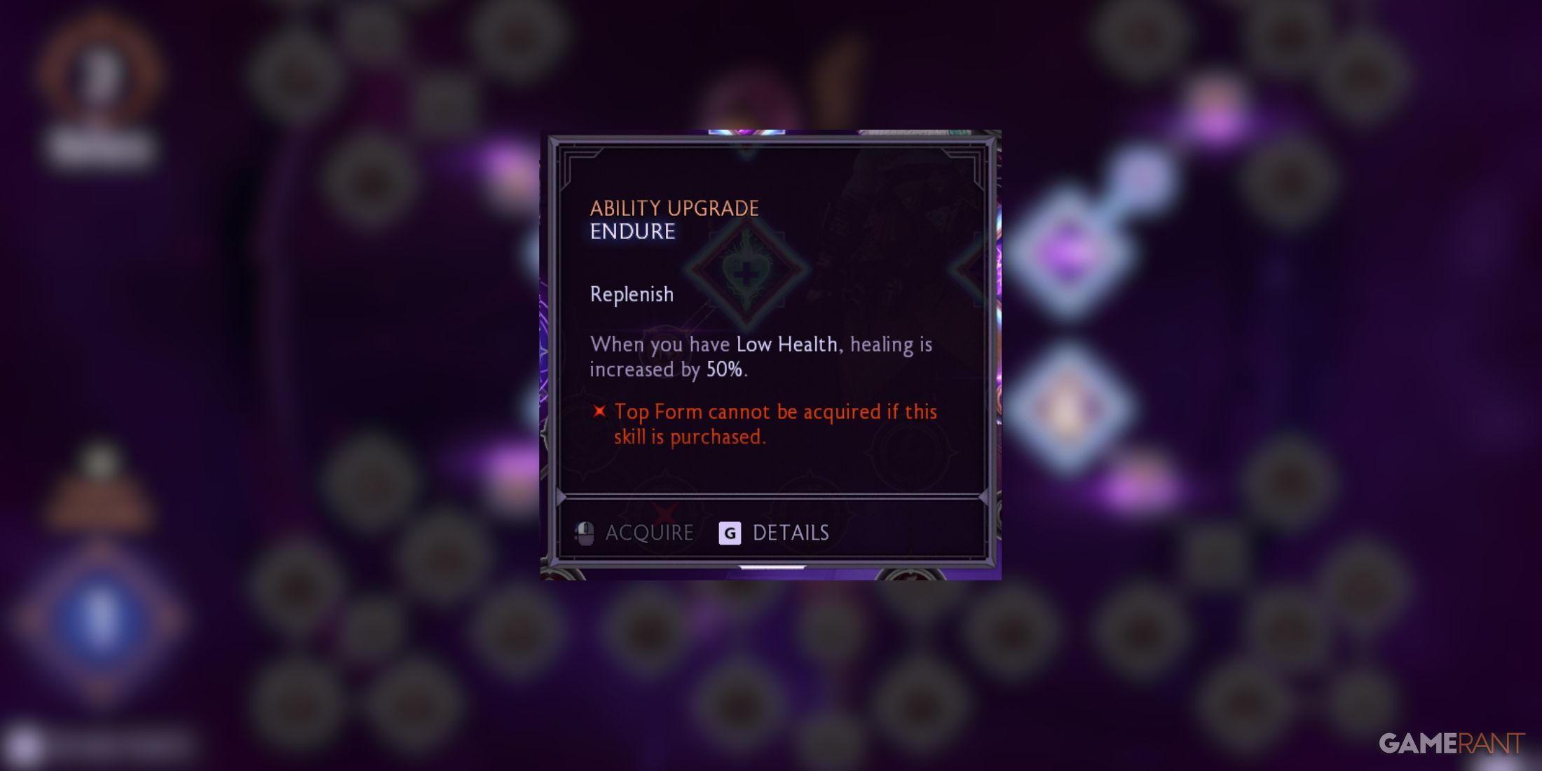 Endure ability for Bellara in Dragon Age The Veilguard, increasing healing by 50% when health is low