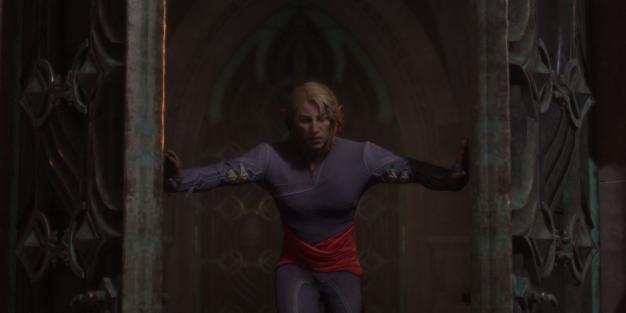 Rook in Dragon Age The Veilguard opening the Doors of The Lighthouse