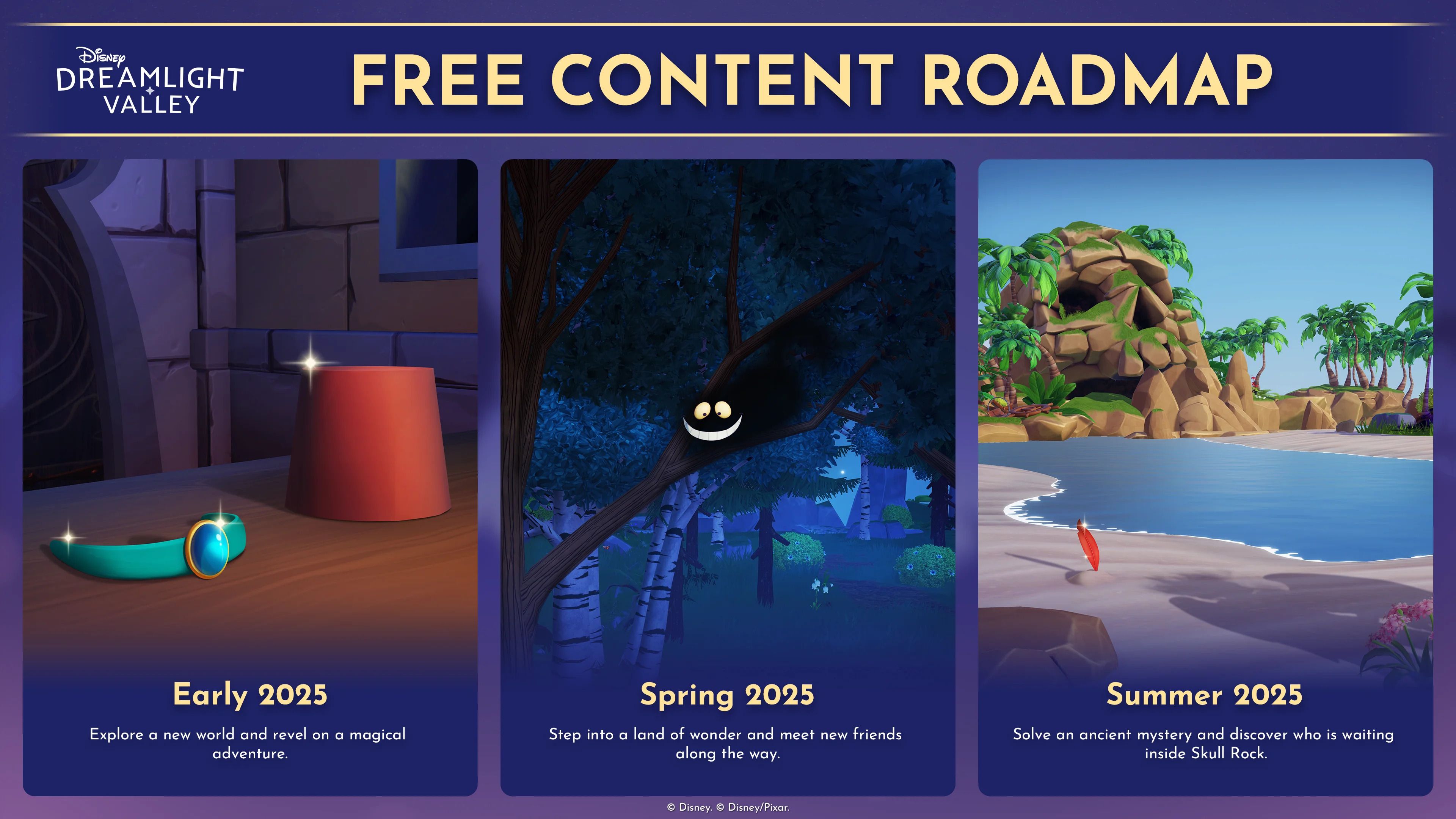 2025 free content roadmap disney dreamlight valley