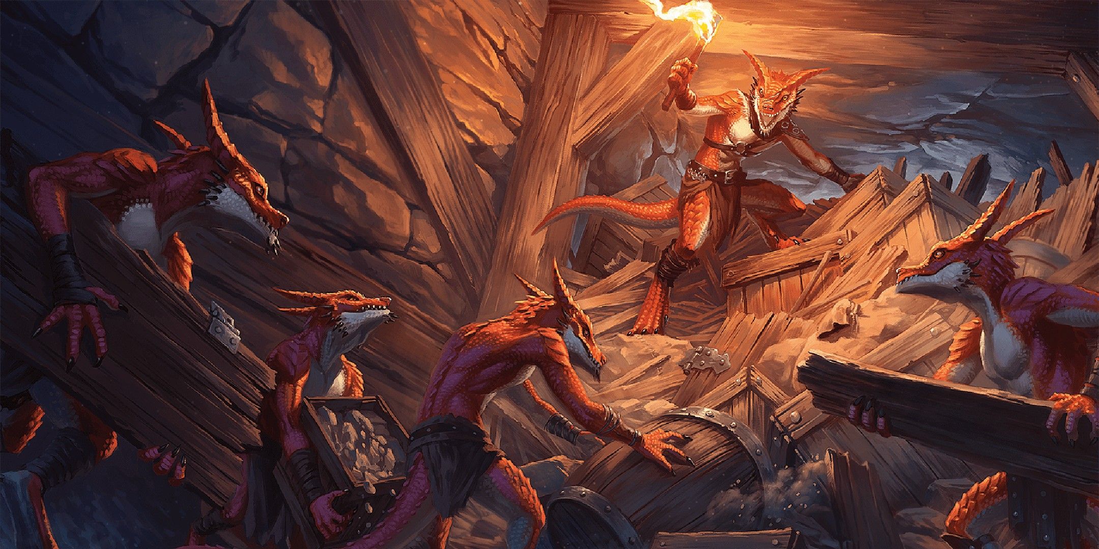 Dungeons & Dragons image shwoing a group of kobolds.