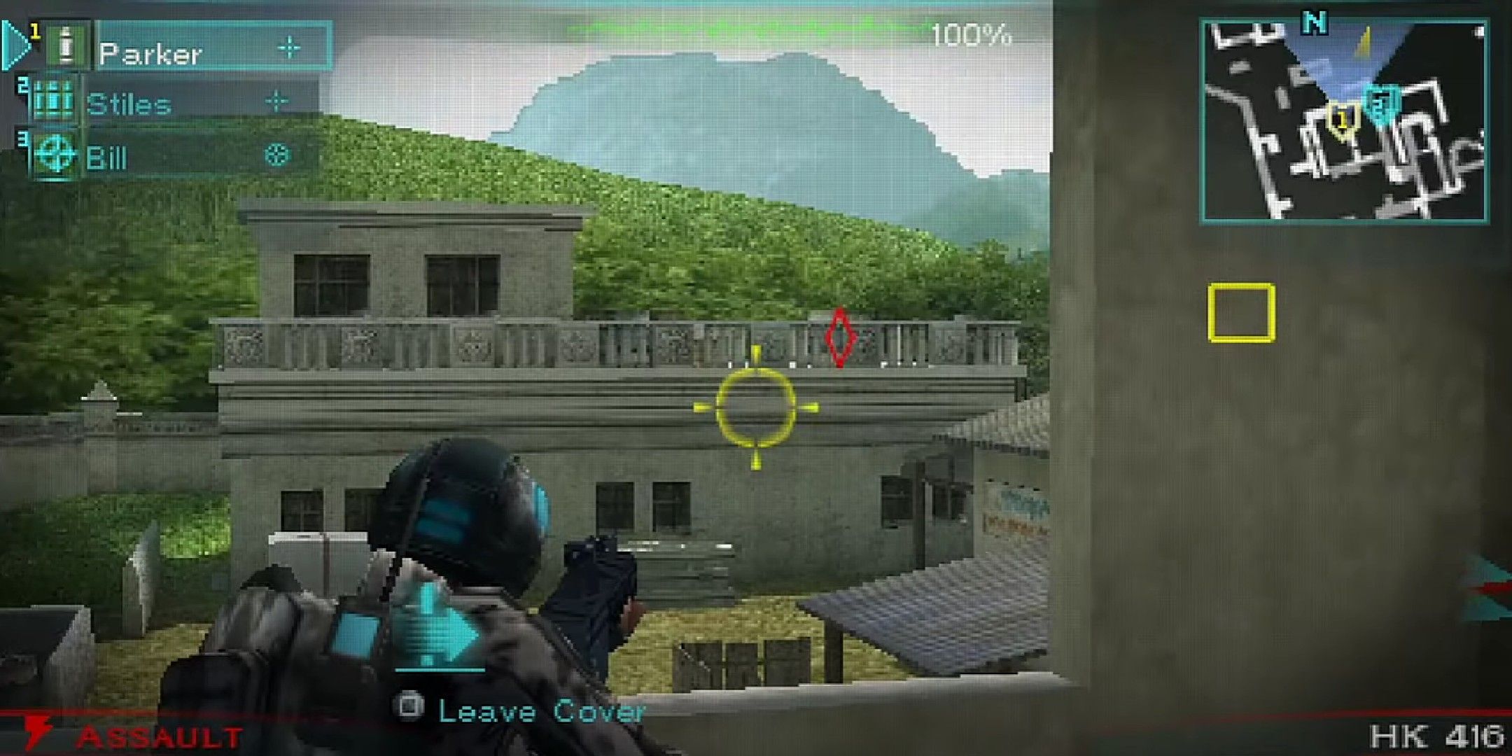 Ghost Recon Predator image showing the player aiming down a window.