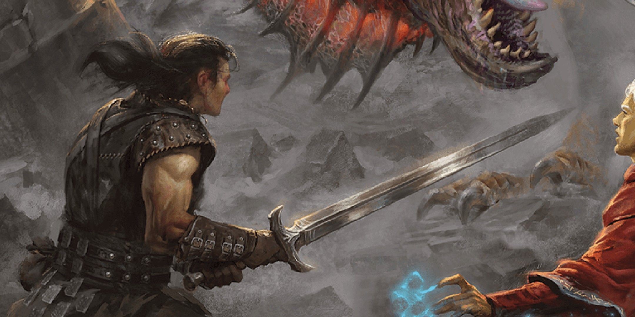 Dungeons & Dragons image showing an adventurer with a sword.