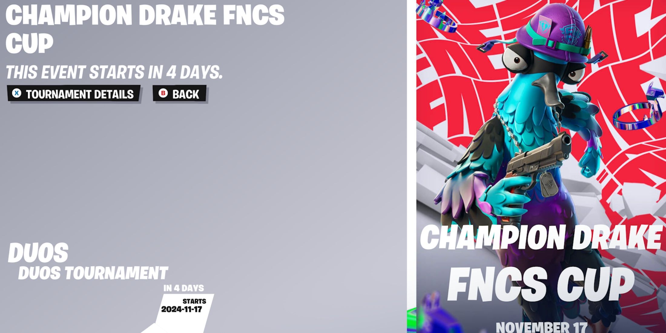 fncs champion drake community cup fortnite